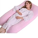 balakie妊婦枕、Mom Cozy合計ボディ枕 – 産後マタニティ/妊娠枕 – Prenatal Side Sleeper U型枕/ Utero枕 125*70*20 cm ピンク LLA-508