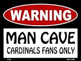 スマートブロンドp-207 Man Cave Cardinalsファンのみメタルノベルティ駐車場サイン