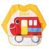 momloves – 防水Sleevedよだれかけ、乳児幼児ベビー防水よだれかけ、6 – 36ヶ月 カラー: イエロー