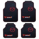 マツダ 車用フロアマット MAZDASPEED 防水フロアマット CX-8 CX-5 アテンザ デミオ アクセラ CX-3 CX-4 汎用フロアマット 3Dフロアマット 防汚車マット(4枚組) (マツダ)