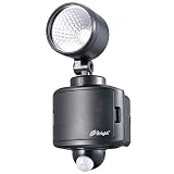オーム電機 E-Bright LEDセンサーライト 乾電池式 1灯 250ルーメン LS-B135A-K