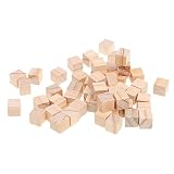 DIY　　10x10x10mm　100個　木製　ミニ　　装飾用　立方体