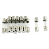 uxcell 速断タイプクイックガラス管ヒューズ　250V 3A 5mm x 20mm 15個入り