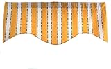 RLFホームDorothyストライプM Shaped飾り布 ゴールド COMINHKG043505
