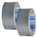 ニトムズ(Nitoms) PROSELF カラー布粘着テープSE シルバーグレー 幅50mm×長さ25m 2個セット 梱包 段ボール ゴミ箱 補強 補修 A9078