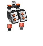 Gardena 1870 Classic 3-Cycle Twin Tap Water Timer T 1030 Duo Plus [並行輸入品]