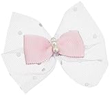 Bijoux & Bee(ビジュー&ビー) リボンとチュールのヘアクリップ<日本製> ピンク