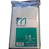 酒井化学工業:ミナ チャック付ポリエチレン袋 「ミナジップ」I-4 MZI-4 型式:MZI-4（1セット:100枚入）