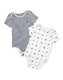 Polo Ralph Lauren/ポロ ラルフ ローレン　Printed bodysuit set　半袖ロンパース　2枚セット （サイズ：12m、カラー：Bear/ french navy stri
