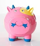 Pink Piggy Bank for Girls、貯金箱キッズ用、Coin Bank – (耐久性、愛らしい)