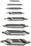 Chicago Latrobe 217 Series High Speed Steel Combined Drill and Countersink Set, Bright Finish, Plain