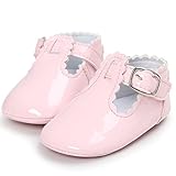 Aupooe ベビーシューズ フォーマルシューズ 子供用 赤ちゃん春夏靴 滑め防ぐ靴 室内履き 出産お祝いプレゼント0-2 歳 (11cm, ピンク)