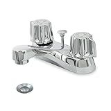 Everflow 2ハンドルバスルーム蛇口Gerberスタイル17142-nl、with Pop Up Drain、鉛フリークローム仕上げ