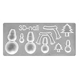 Nina シリコンモールド (3D 立体)【No.011 スノーマン 】 ソフト レジン