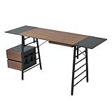 Re・conteラダーデスクセット「Ladder Desk NU set(NU-SET-BKBR)」【JKP】ブラック×ブラウン(#9897526)