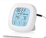 Perfect-Prime KW1022 Touch Panel Control /Alert BBQ/Kitchen/Oven Grill Thermometer Stainless Steel P