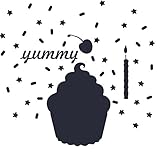 WallCandy Arts チョークボード黒板ステッカー カップケーキ cbcc