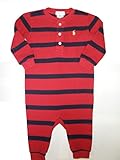 ラルフローレンの子供服　POLO　RALPHLAWREN　ベビーカバーオール　ロンパース　コットン１００％　男の子）９M(72cm~76cm) [並行輸入品]