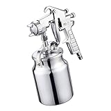 Perfk 1L　スプレーガン　塗料カップ　エアスプレーガン　大容量　ペイントスプレー　車補修 家具 塗装　多用途