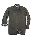 Backpacker Canvas/Flannel Lined Shirt Jacket Moss Green Large [並行輸入品]