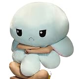 Lesor特大反転可能両面、巨大タコのぬいぐるみ、ぬいぐるみ、両面、シミュレーションタコのぬいぐるみ、リバーシブル、店祝い人形、子供ギフト記念日プレゼント (160cm)