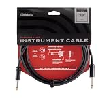 D'Addario ダダリオ シールドケーブル (ギターシールド) American Stage Instrument Cable PW-AMSG-10 (3.0m S-S) 【国内正規品】
