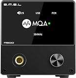 S.M.S.L M500 DAC ヘッドホンアンプ MQAデコード対応 D/Aチップ USB使用 XMOS XU-216 リモコン付き (ブラック)
