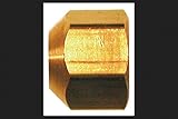 Jmf継手キャップフレア3 / 8 "イエロー真鍮袋詰め