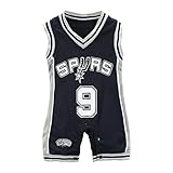 TOOGOO ( R )夏新しいスタイルベビー男の子ロンパースバスケットボールスポーツスーツノースリーブジャンプスーツ登山clothes-black-70 cm