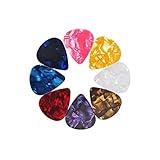 ピック 20枚 大容量 セット 0.46mm セルロイド カラーランダム ティアドロップ ギター ベース ピック 楽器 アコギ エレキ バンドマン 弾き語り ピックセット エレキギター スタンダード