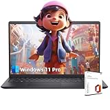 Dell Inspiron 15 ビジネスノートパソコン、15.6インチFHD、Intel 10-Core i5-1235U、16GB RAM、1TB SSD、Intel UHDグラフィックス、HDウェブカメラ、Wi-Fi、Windows 11 Pro、Microsoft Office生涯ライセンス付き。