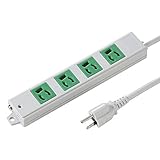 サンワサプライ 工事物件タップ 3P 4個口 3m 緑色 TAP-K4-3G