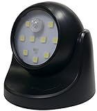 配線不要 自由可動ヘッド 人感センサー 明るい LED 9灯 ボールライト MEL-71