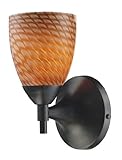 Elk 10150/1DR-C Celina 1-Light Sconce In Dark Rust with Coco Glass [並行輸入品]