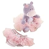 Baby Aspen Plush Hippo Gift Set, Lady Lulu and Baby's Tutu, Purple/Pink by Baby Aspen [並行輸入品]