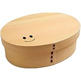 まげワッパくん お弁当箱（中） 曲げわっぱ弁当箱 白木 漆器 杉 保湿 天然木製 ホワイト おかず 仕切り 漆 ランチボックス 学生 通勤 手作業 水分 ご飯 天然木 女性 男性 日本国内加工品