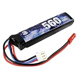 S&T Lipo 7.4V 560mAh 電ハンドガン用バッテリー(75*17.3*11.8)（STLBY01）