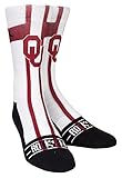 NCAA Oklahoma Sooners大学カスタムアスレチッククルーソックス ホワイト