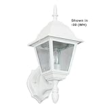 Sunset Lighting F7821-62 Outdoor Wall Sconce with Clear Beveled Glass, Rubbed Bronze Finish [並行輸入品]