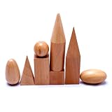e-scenery 10個/セットMontessoriマテリアルキッズ木製ビルディングブロック、教育ジオメトリパズルToyセット