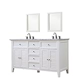 Direct洗面化粧台シンク5060d12-wwcシャッターVanity 60 Inch ホワイト 5060D12-WWC-2M 1