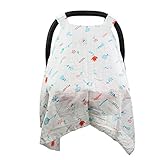 HAOUN ベビーカーのカバー 夏のベビーシートカバー 太陽をブロック 防風 通気性 軽量 蚊避け 花