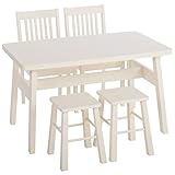 タマリビング ダイニング5点セット ベルク ホワイト 50001302-12-22