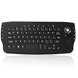 Skyeen 2.4GHz ワイヤレス キーボード トラックボール マウス USBレシーバー付き Android TV/PC/ノートPC用