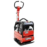 プレートコンパクター 前後進可能 自走式 Honda GX160内蔵 4ストローク 5.5馬力 約133Kg 移動用タイヤ付き 転圧機 転圧機械 プレートランマ― 転圧プレート ランマ― 工事現場 舗