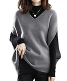 [Ladyangel] ニットベスト レディース トップス Vネック ドルマンスリーブ 重ね着 ゆったり 柔らかい 暖かい 無地 体型カバー 着痩せ オーバーサイズ プルオーバー カジュアル 秋 冬 9色