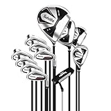 Tohills 2024年 ゴルフクラブセット メンズ 初心者 右利き R硬度 カーボンシャフト 12本セット。さらに、ゴルフ バッグ付き、持ち運びに便利、より安定したプレイをサポート。 セットにはウッド4本(#1、3、5、4H)、アイアン7本(#5、6、7、8、9、PW、SW)、パター1本が入っています。