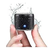 【改善版 旅行用EVAケース付き】EWA A106 ポータブル ミニ ワイヤレス Bluetooth スピーカー 【12時間連続再生/IP6