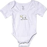 Little LambハートJesus Loves Me onホワイトすべてコットンスナップ開閉Baby Onesieサイズ6 – 12ヶ月