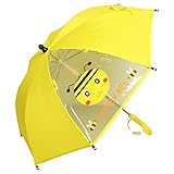傘 キッズ ベビー 雨具 レイングッズ 40cm かわいい 手開き傘 幼稚園 保育園 はち ハチ-イエロー 40cm